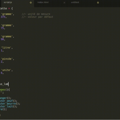 Algo-Crêpe : le code pour les quiches