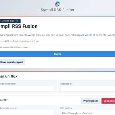 🔀 Sympli RSS Fusion : quand RSS Fusion se ballade à poils